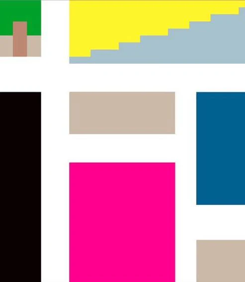 Casa Flamingo: pixels, painting and house
